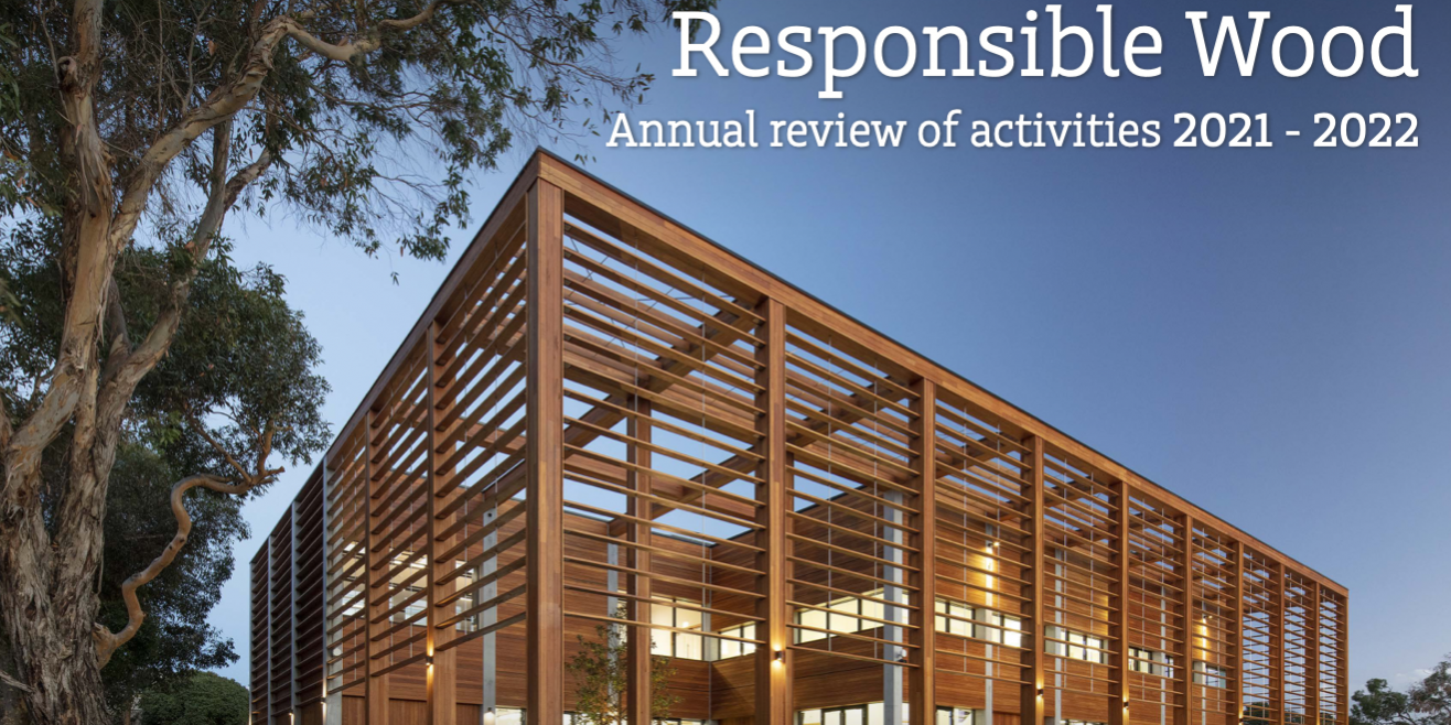 Responsible Wood Annual Report 2021-22 Front Cover